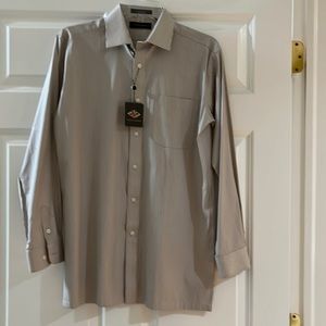 New Boys Joseph Abboud Taupe Dress Shirt
